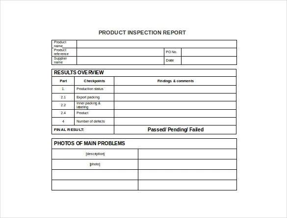 DIFFERENCE BETWEEN A PRODUCT INSPECTION CHECKLIST AND A PRODUCT ...